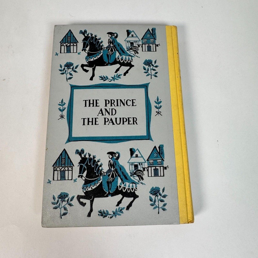 The Prince and the Pauper Mark Twain Junior Deluxe Editions Hardcover Book 1954 - Picture 2 of 10